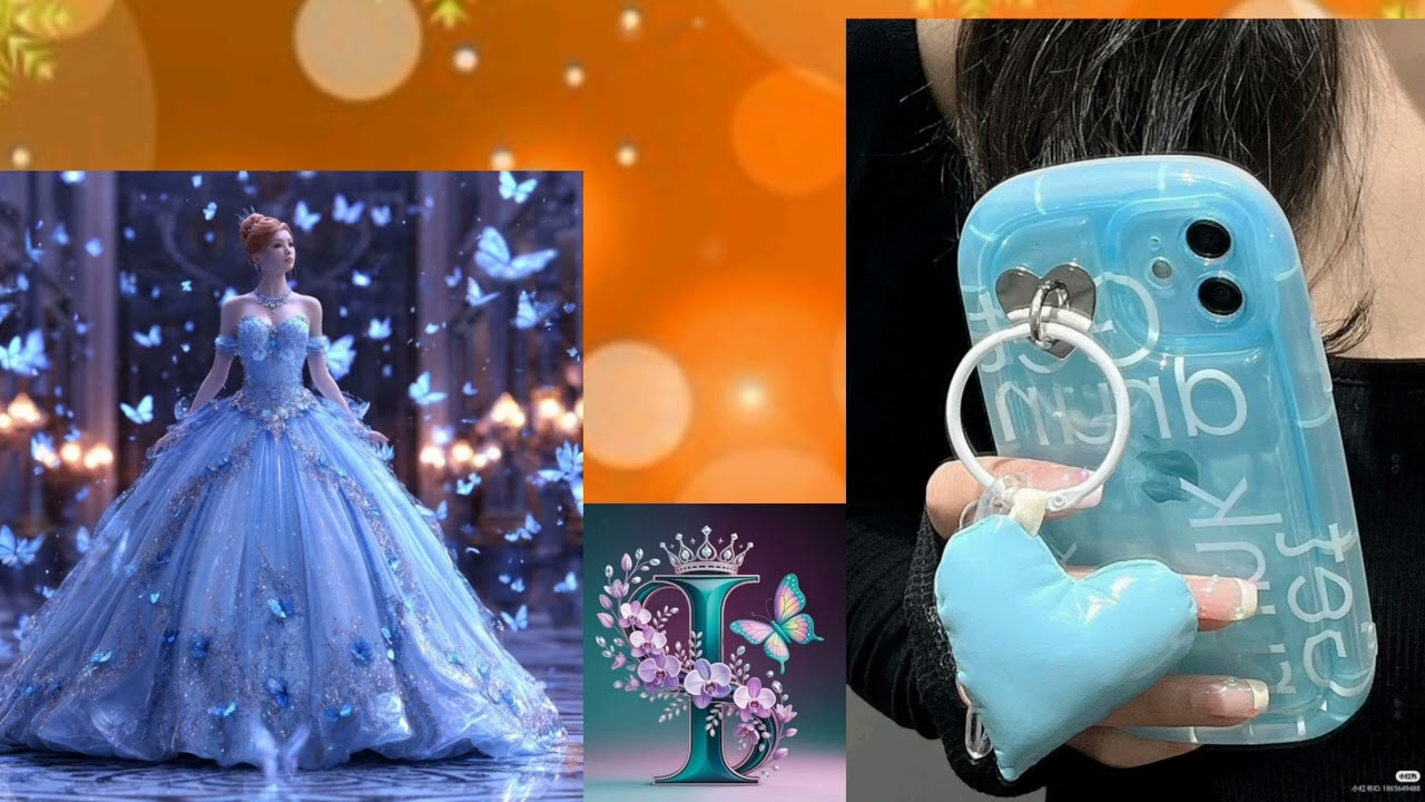 Choose your first name letter and see your dream gown and mobile case