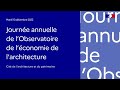 Conseil national de lordre des architectes cnoa et prsentation de ltude archigraphie 2022