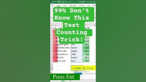 Count Text in Excel FAST! (3 Tricks You Need) #Shorts#exceltricks #exceltips #exceltutorial