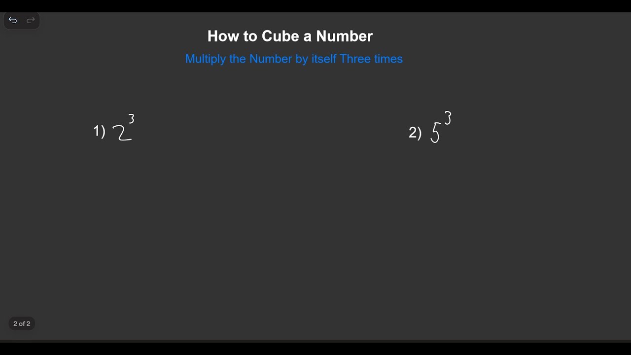 How to Cube a Number - YouTube