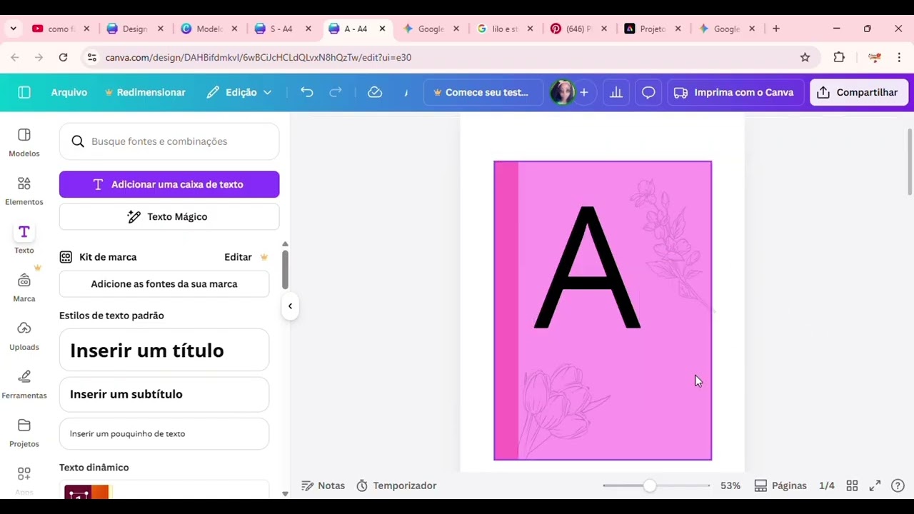 🌸 MINHA PRIMEIRA CADERNETA DE VACINA: Começando na Encadernação!#encadernação #papelaria #diy 