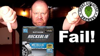 Basement Brewery Build Part 9 | Rustoleum Rocksolid Metallic FAIL and how I recovered