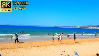 جولة حول شاطئ طنجة المدينة PLAYA من أجمل شواطئ المغرب  ??