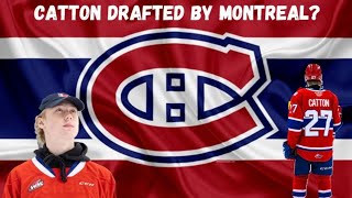 NHL 2024 Draft - Berkly Catton : Canadien Montréal rumor
