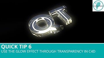Quick Tip 6: Use The Glow Effect Through Transparency In Cinema 4D