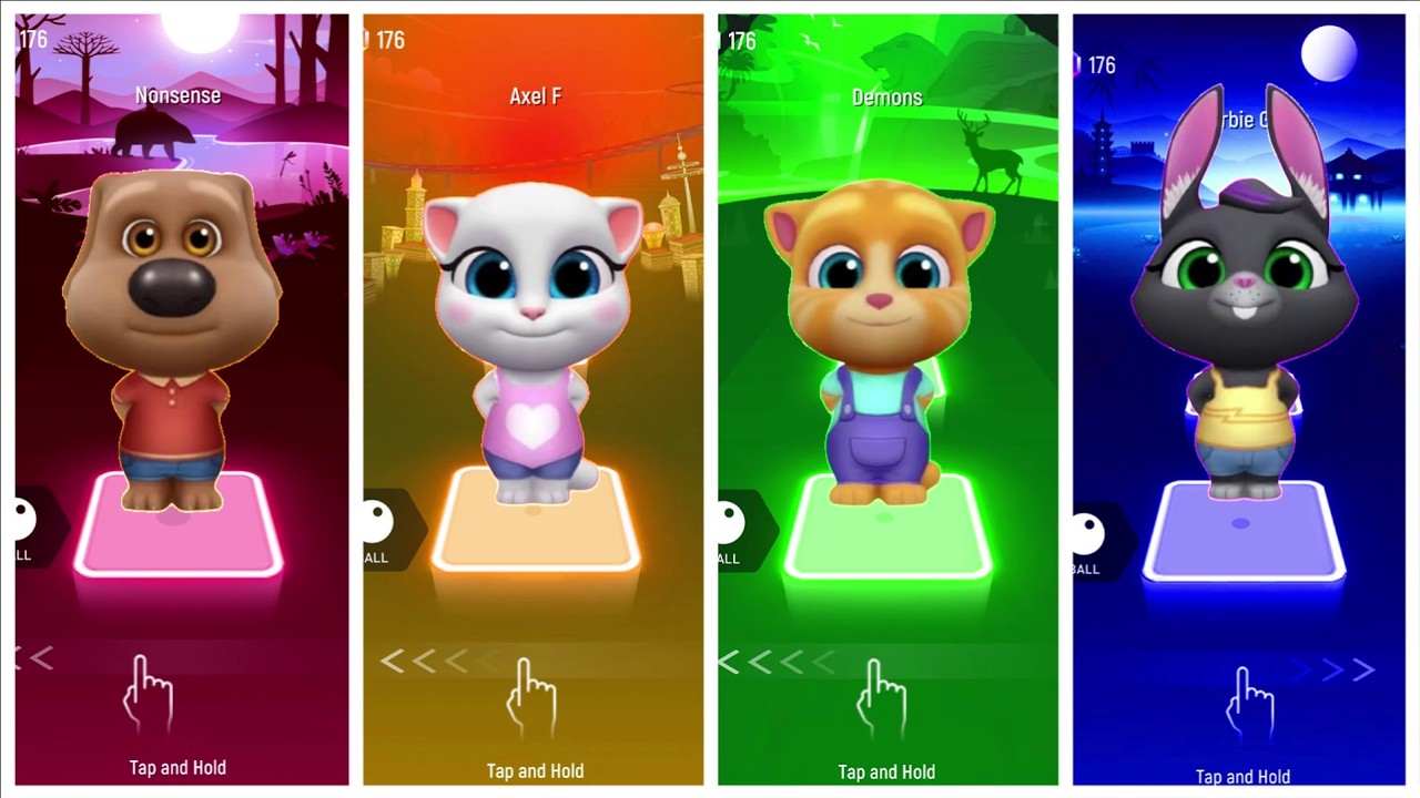 Talking Tom Tiles Hop 🎶 Coffin Dance Song Cover | Episode 14