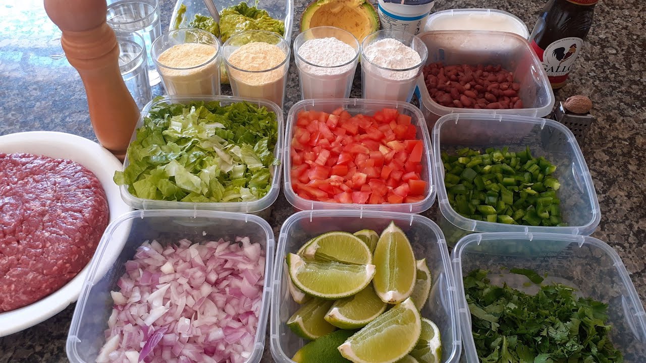 taco completo, comida Mexicana