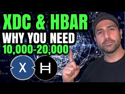 XDC (XinFin)  & HBAR (Hedera) Coins-  Why You Need 10,000-20,000!! - In Crypto Your Portfolio