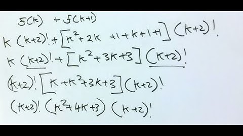 Mathematical Induction Factorial