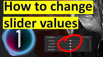 Quicktorial - How to change or manipulate slider values in Capture One Pro