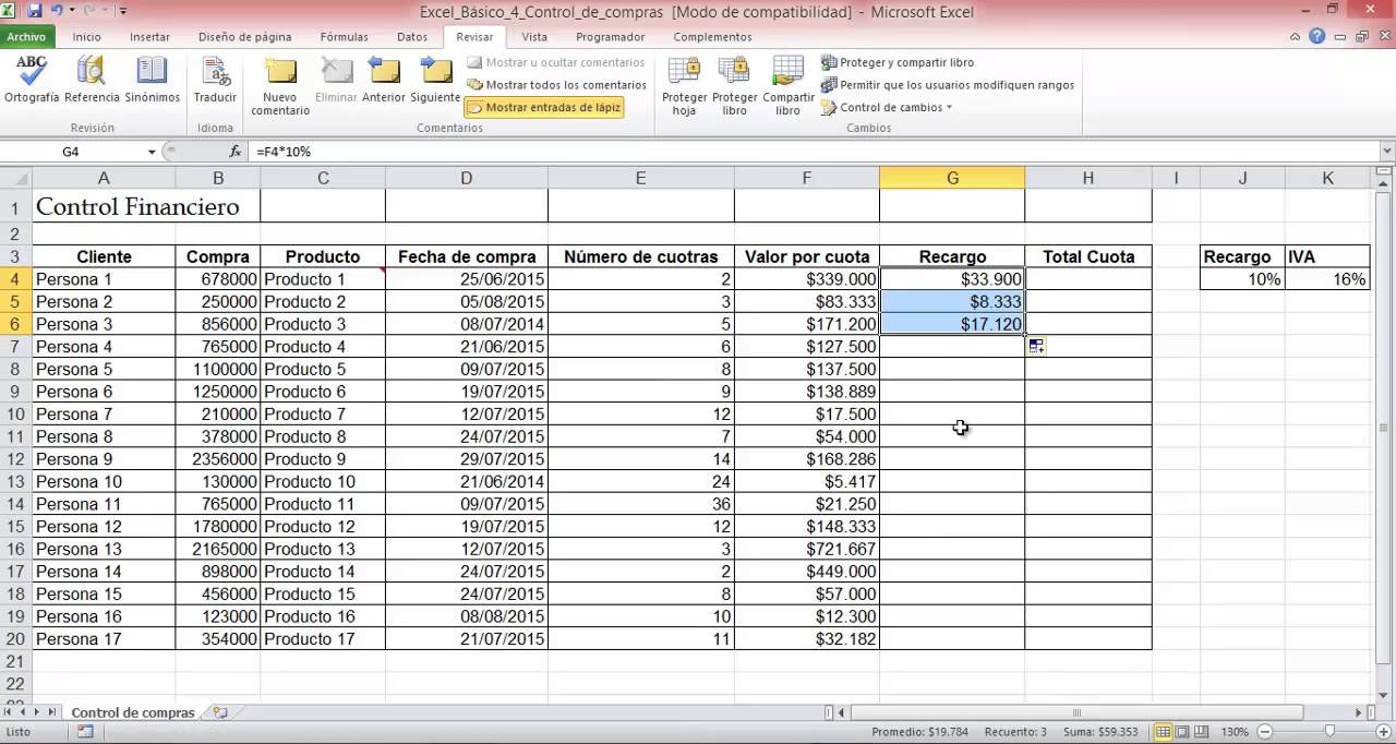 Como hacer suma en excel