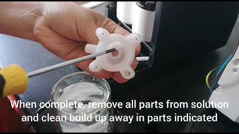 How to Descale Osmio Zero Drain and Inlet Valves