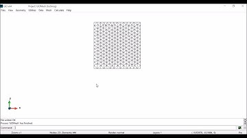 Tochnog Professional - GID - PrePost 3 - Generate And Export Mesh