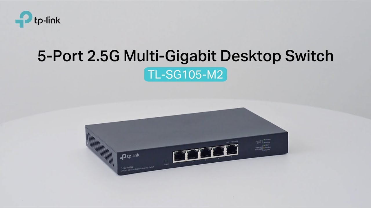 TP-Link TL-SG105-M2 | 5 Port Multi-Gigabit Unmanaged Network Switch,  Ethernet Splitter | 2.5G Bandwidth | Plug & Play | Desktop/Wall-Mount |  Fanless Metal Design | Limited Lifetime Protection