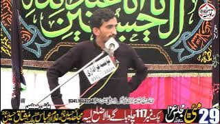 Zakir Shafqat Hasnain Malna Majlis Aza 29 May 2025 TDA 117 Cha Bagay Wala Layyah