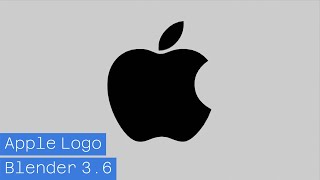 Mesmerizing Apple Logo Animation in Blender 3.6 | Apple Ads