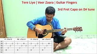 Tere Liye Veer Zaara Fingerstyle Guitar Lesson
