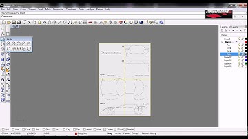 Paper Models Creation in Rhinoceros 4 in Russian - Lesson 06 (part 3/11)