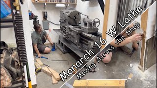 1940 Monarch 16W Lathe Restoration Part 3 of 5: Moving Across the Shop
