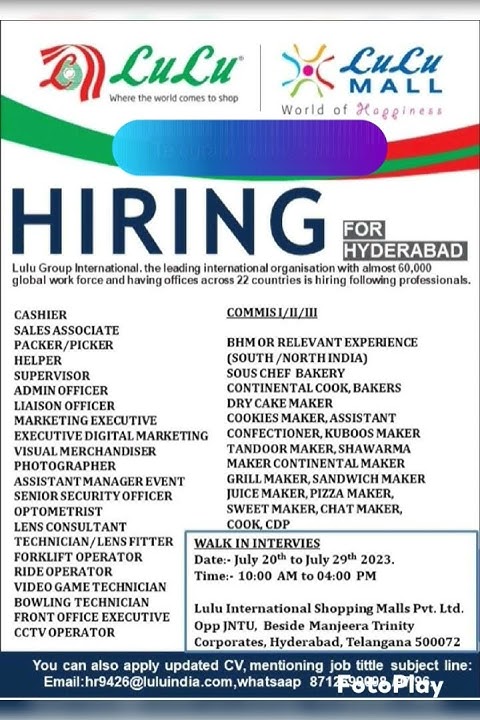 jobs-in-lulu-mall-hydrabad-july-2023-youtube
