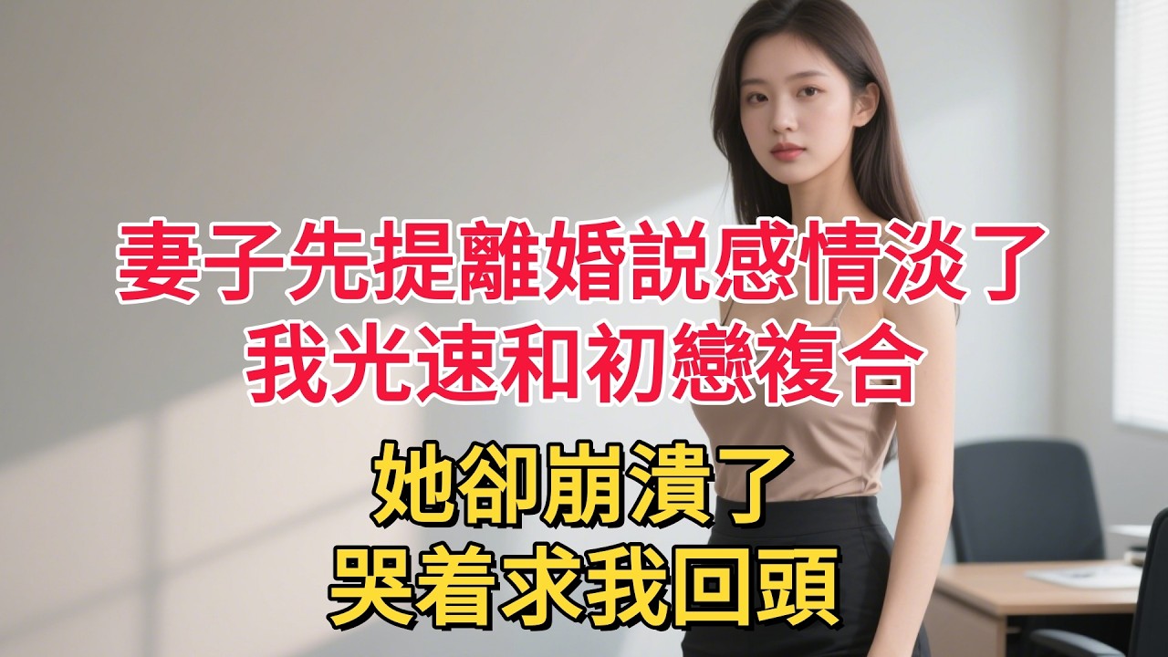 妻子先提離婚説感情淡了，我光速和初戀複合，她卻崩潰了，哭着求我回頭