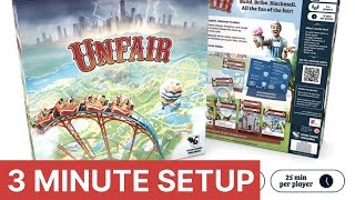 Unfair | Board Game Setup in 3 Minutes!