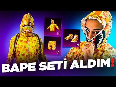 BAPE SETİ ALDIM! EKİBİMİ ŞOK ETTİM! OYUNDA OLMAYAN SETİ ALMAK! PUBG Mobile