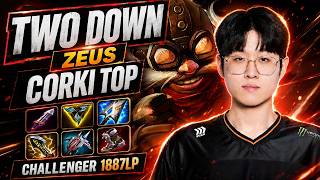 Zeus Corki Scores Two Double Kills in a Top Lane Replay