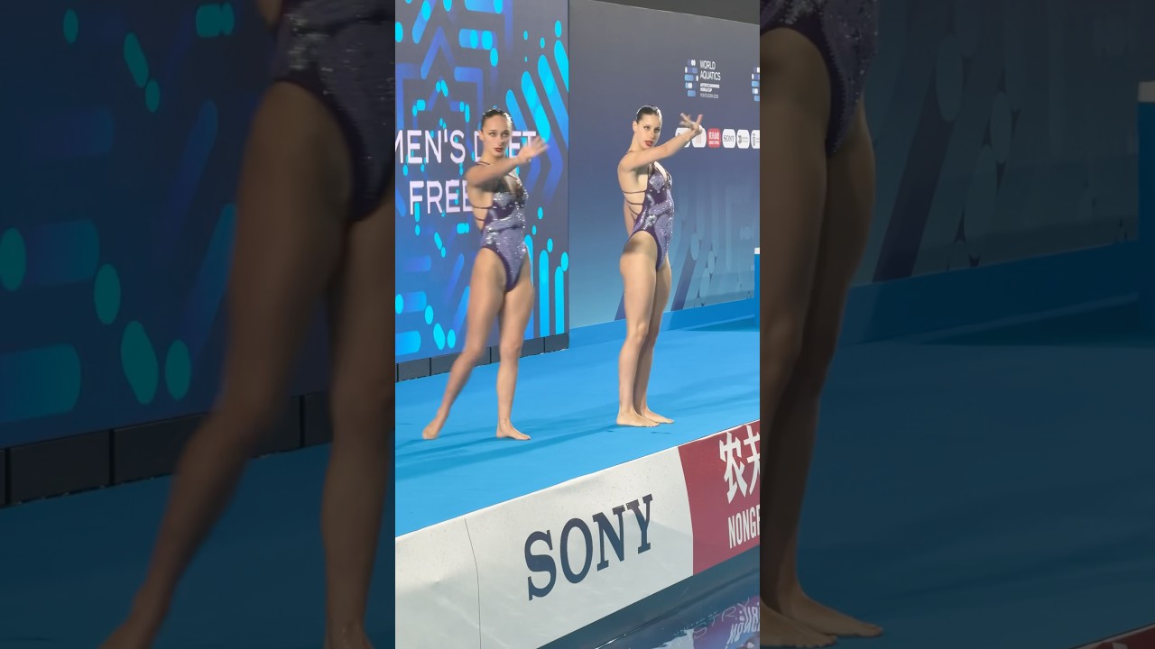 Absolutely stunning performance 👯♀️ #artisticswimming #spain #duet #art #worldaquatics #worldcup