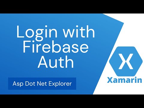 Login with Email & Password in Firebase Authentication using Xamarin Forms Mobile App