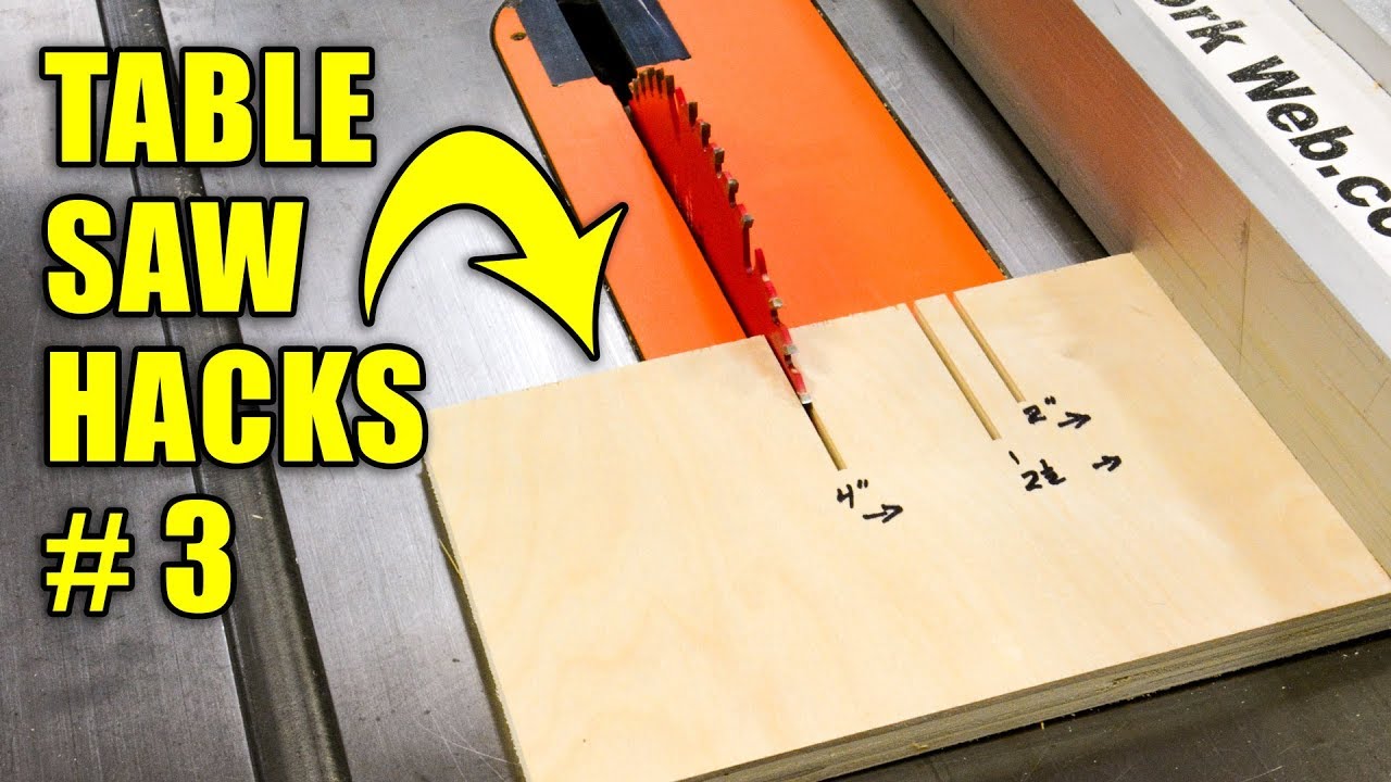 5 Quick Table Saw Hacks Part 3 / Woodworking Tips and ...
