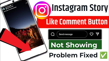 Instagram story like button not showing problem | how to fix instagram story like button not showing