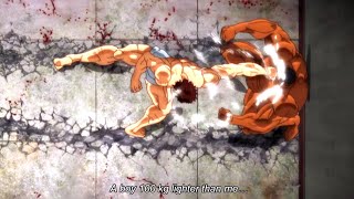 Baki Pushing Oliva Towards Wall With His Punches I Baki Hanma Vs Biscuit Oliva Full Fight