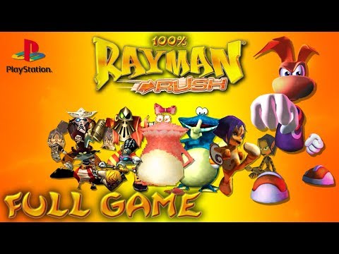 Rayman Rush (PlayStation 1) - Full Game 100% Walkthrough - No Commentary