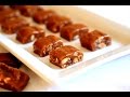 Almond Caramel Bites Bars Candy Recipe - Heghineh Cooking Show