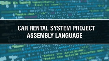 Car Rental System in Assembly Language | Complete Project | COAL