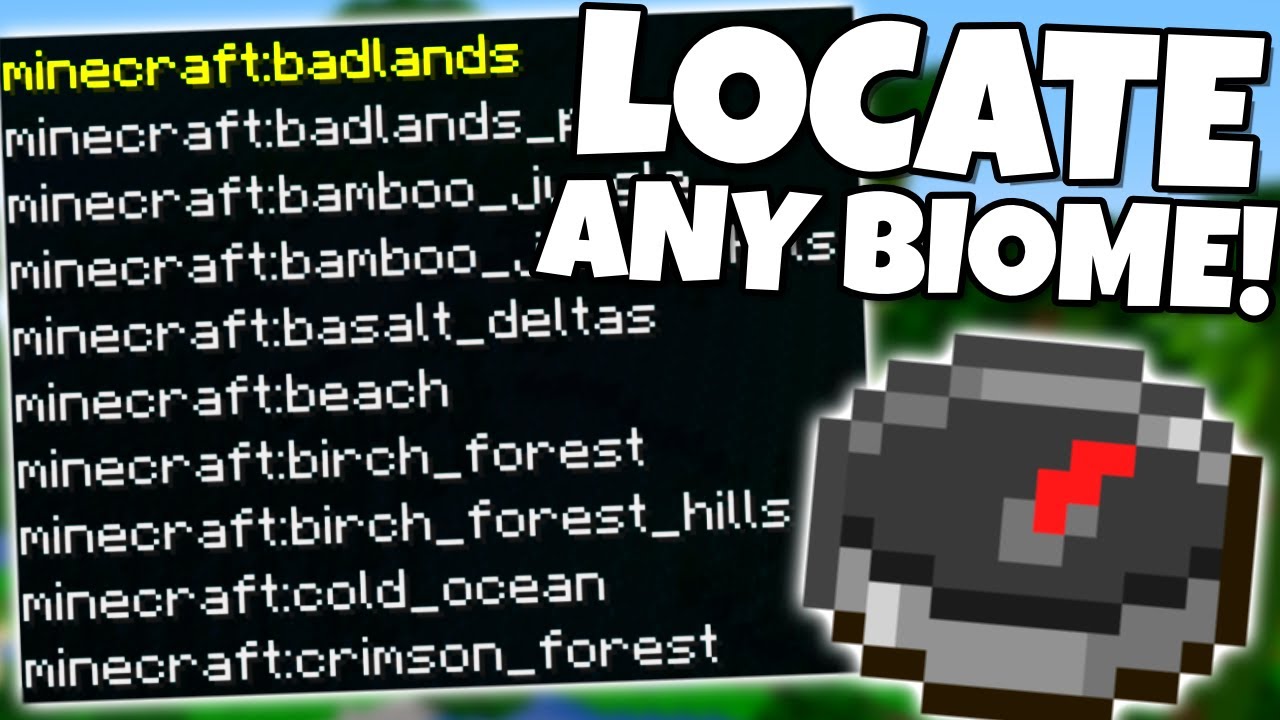 How To Use The LOCATE BIOME COMMAND Minecraft 1 16 Update YouTube
