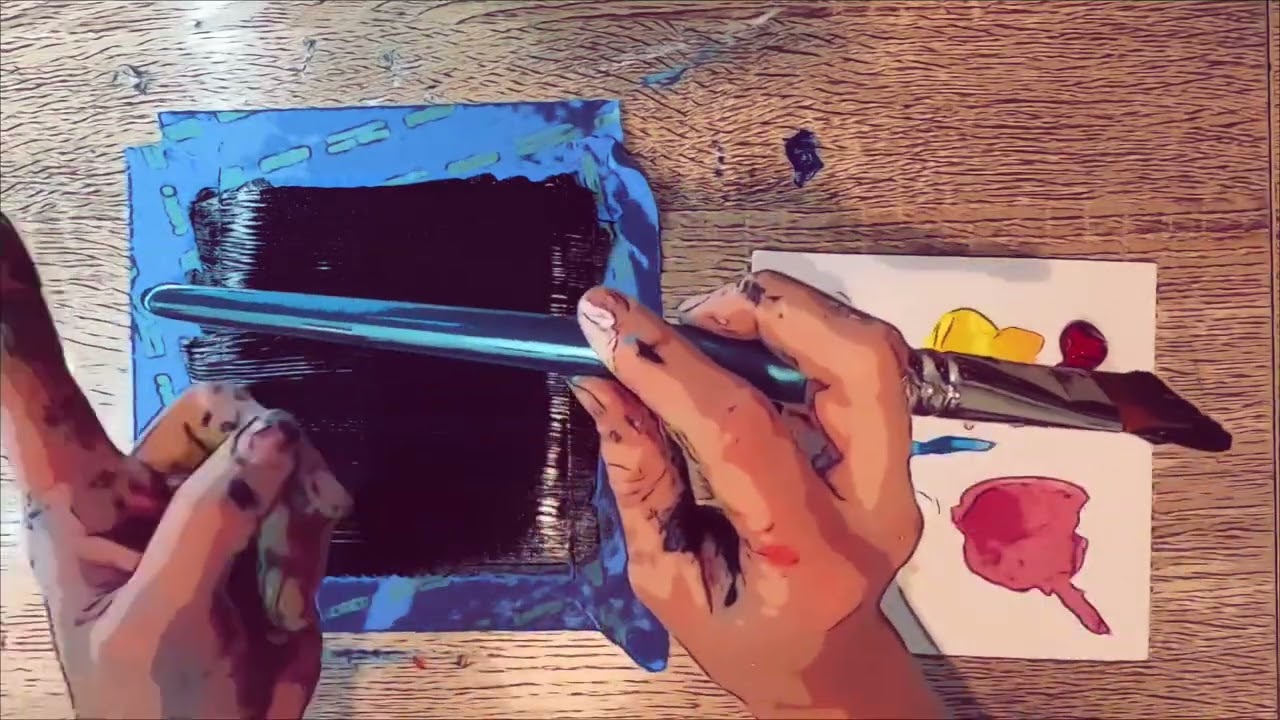 Painting Texture: Sgraffito 