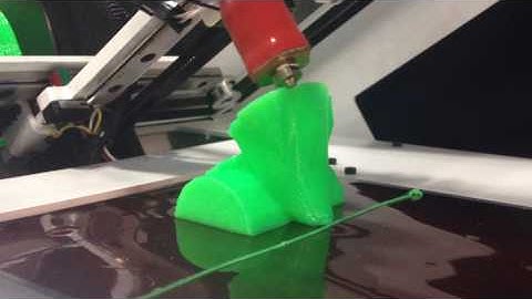 Printrbot Printrbelt printing the Low Poly Owl