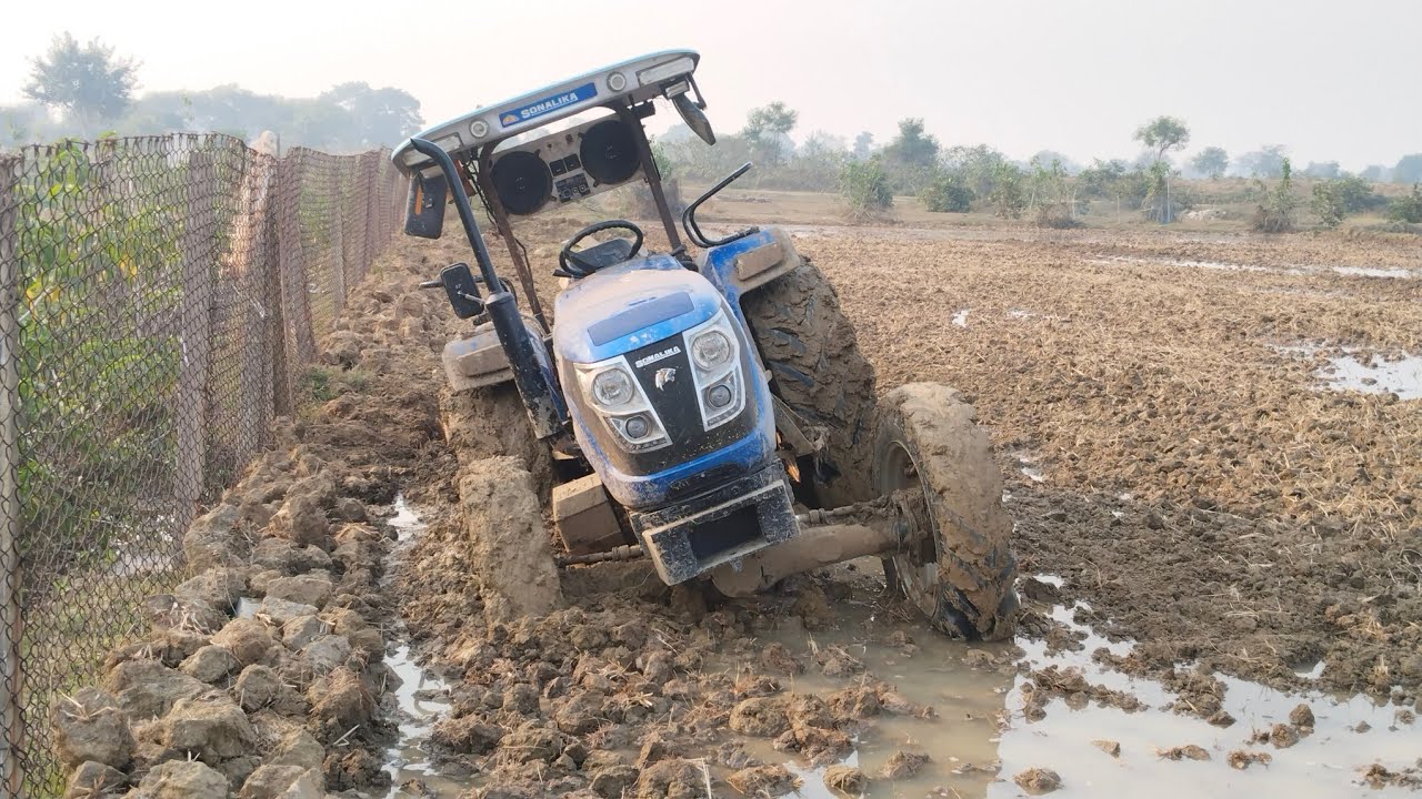 sonalika tigar 52hp 4x4 rotavator performance💪💪