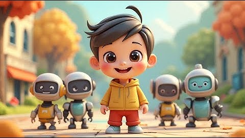 Five Little Robots — Beep Boop Counting Fun | Fun Robot Song for Kids | Counting Adventure Rhyme
