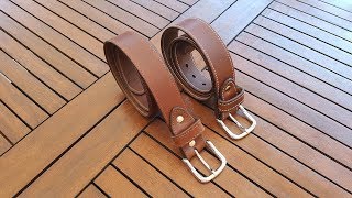 Simple Stitched Leather belt / Cinturón simple de cuero con costura by Delta 3,412 views 5 years ago 43 minutes