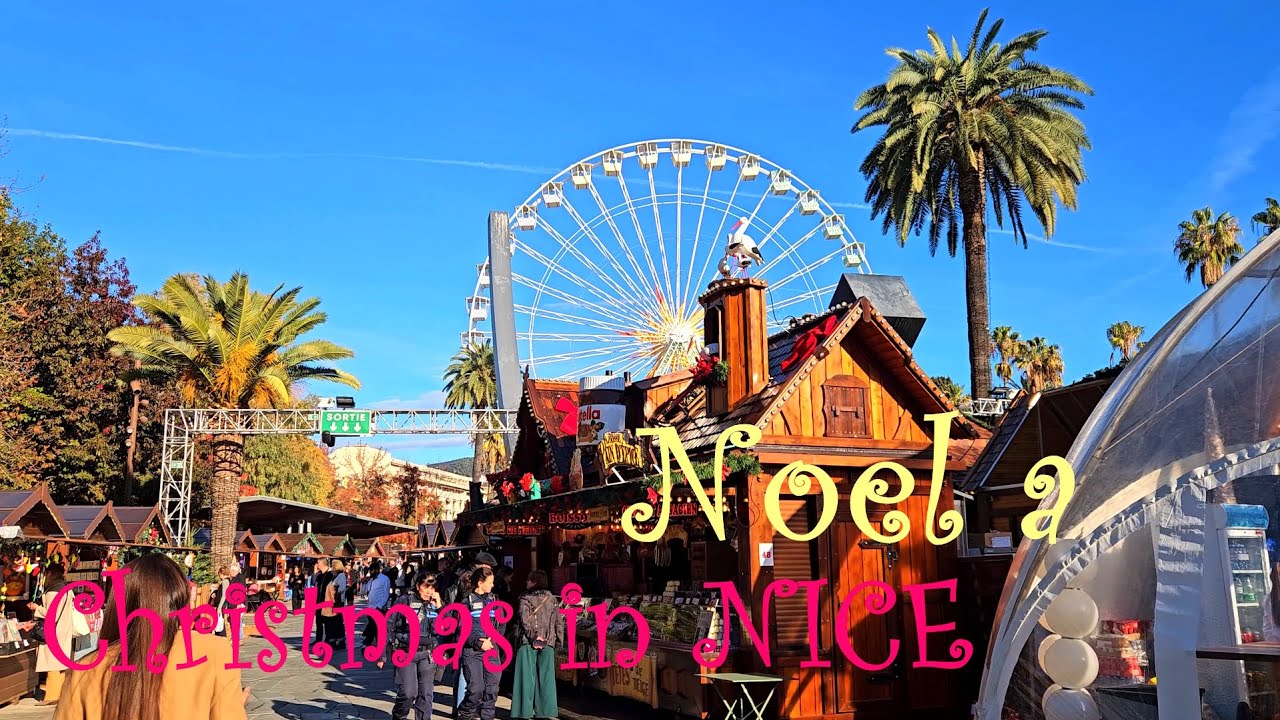Nice, France 🎄🇫🇷 - Nice Christmas Market 2025 ⎮ Nice Christmas Walk ⎮ Nice 4K UHD