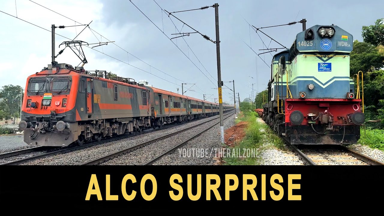 ALCO Surprise  + Non Aerodynamic WAP5  Amrit Bharat  & High Speed Train Videos