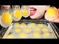 ASMR RAW EGG EDIBLE WATER BOTTLE, juice bottle NO PLASTIC HOW TO MAKE GIANT BOBA EATING SOUNDS abbey