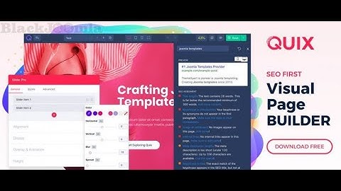 Quix Pagebuilder - Create Pixel Perfect Websites In Minutes With Joomla Without Coding Urdu/ Hindi