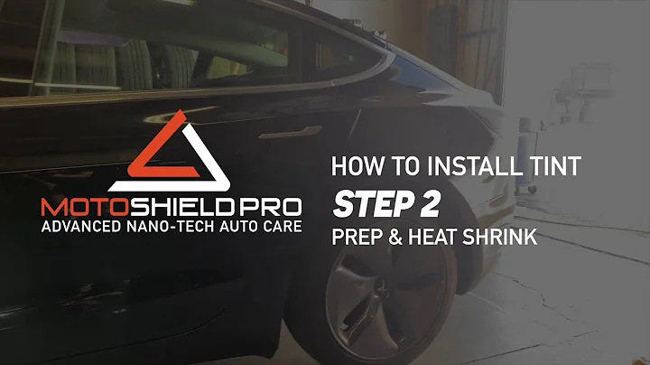 How To Install Nano Ceramic Precut Tint | Prep & Heat Shrink | (Step 2 of 4) - MotoShield Pro