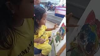 Bismillah Salwa belajar mewarnai