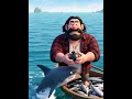 jangan ganggu lautan!!🦈🤣 #shorts #shortanimation #cartoon #acil #funny #animals #pixarstyle #sea