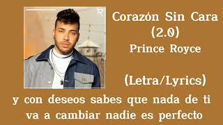 Prince Royce - Corazón Sin Cara (2.0) (Letra/Lyrics)